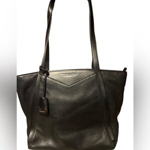 Michael Kors Black Leather Whitney Tote Bag